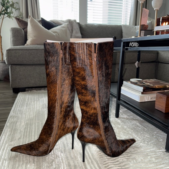 Jeffrey Campbell Shoes - New Jeffrey Campbell Fur-Patterened Heeled Boots